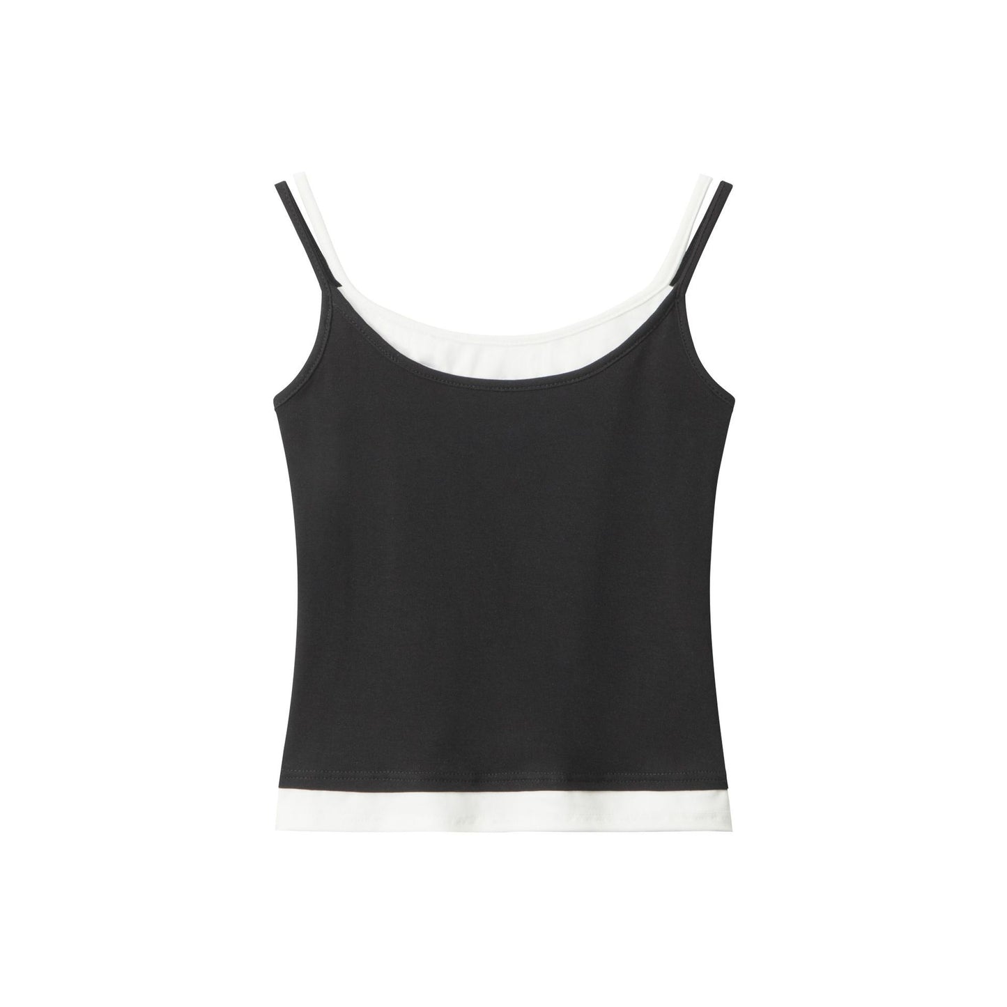 Duovia Women's Cotton Slim Fit Tube Top Gray Black