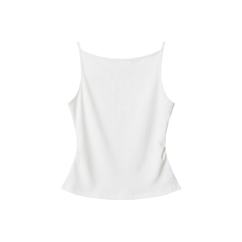 Duovia Women's Cotton Slim Fit Tank Top White Gray Purple